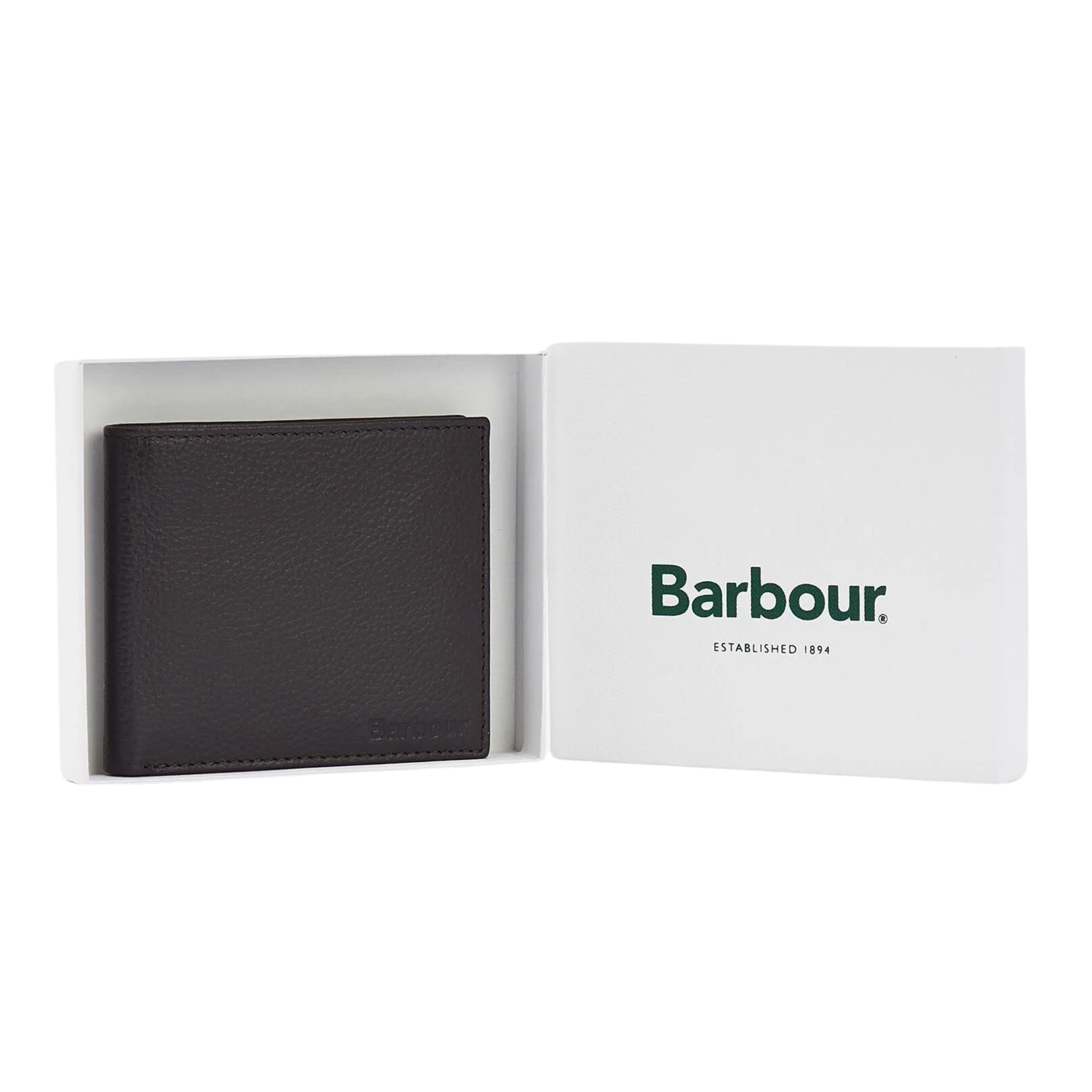 Barbour Amble Leather Wallet Dark Brown