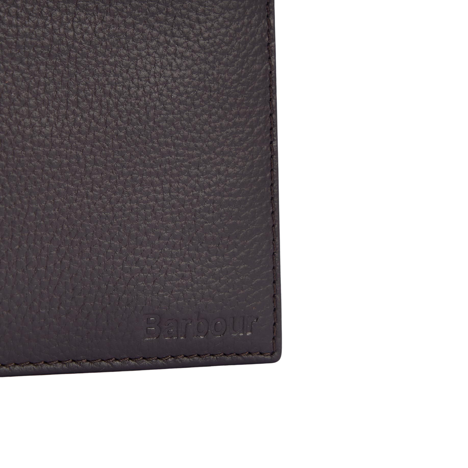 Barbour Amble Leather Wallet Dark Brown