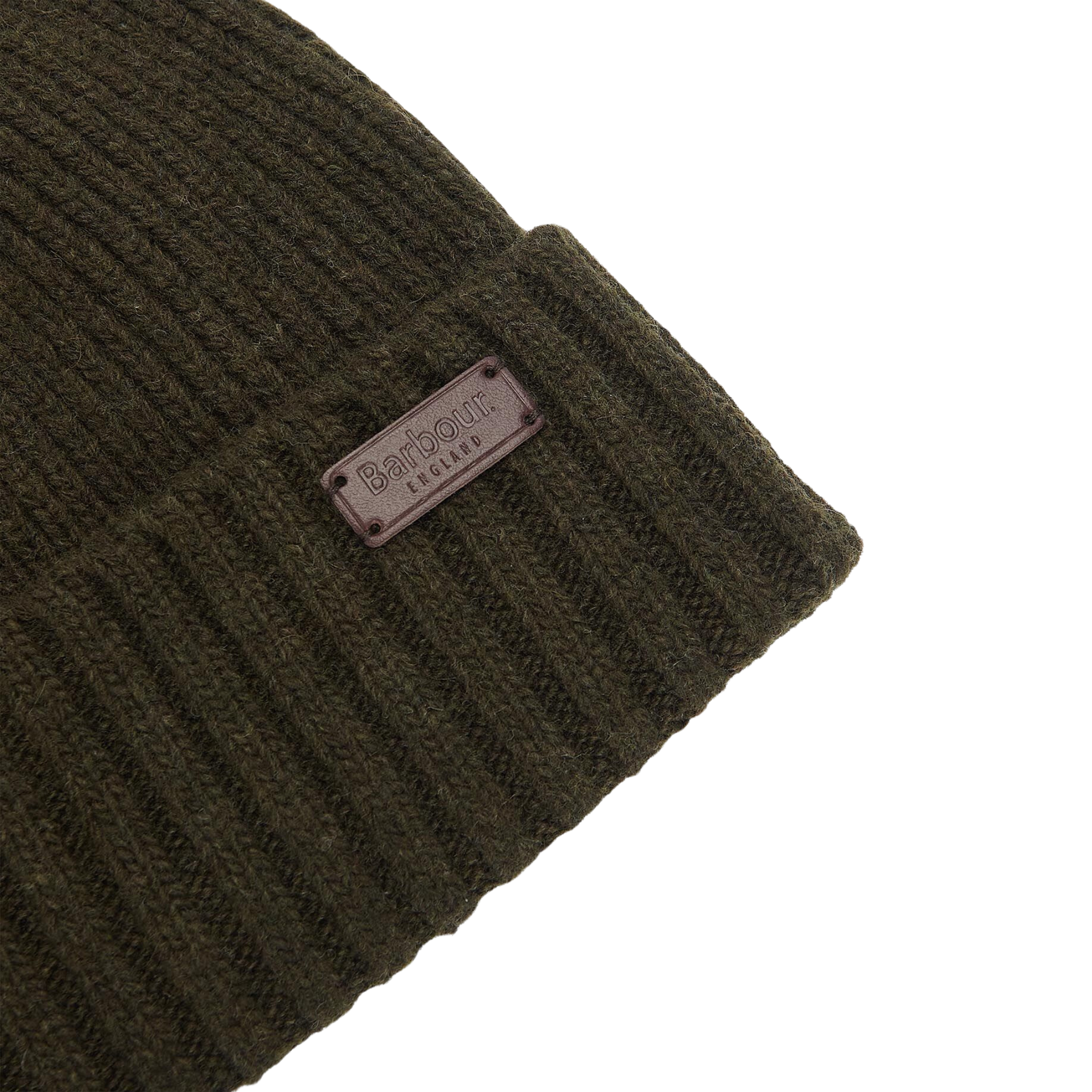 Barbour Carlton Beanie Hat Dark Green