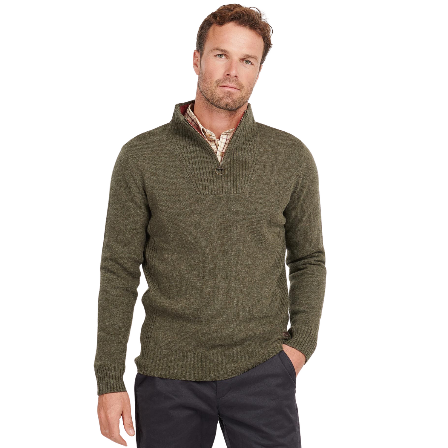 Nelson Essential Half Zip Seaweed