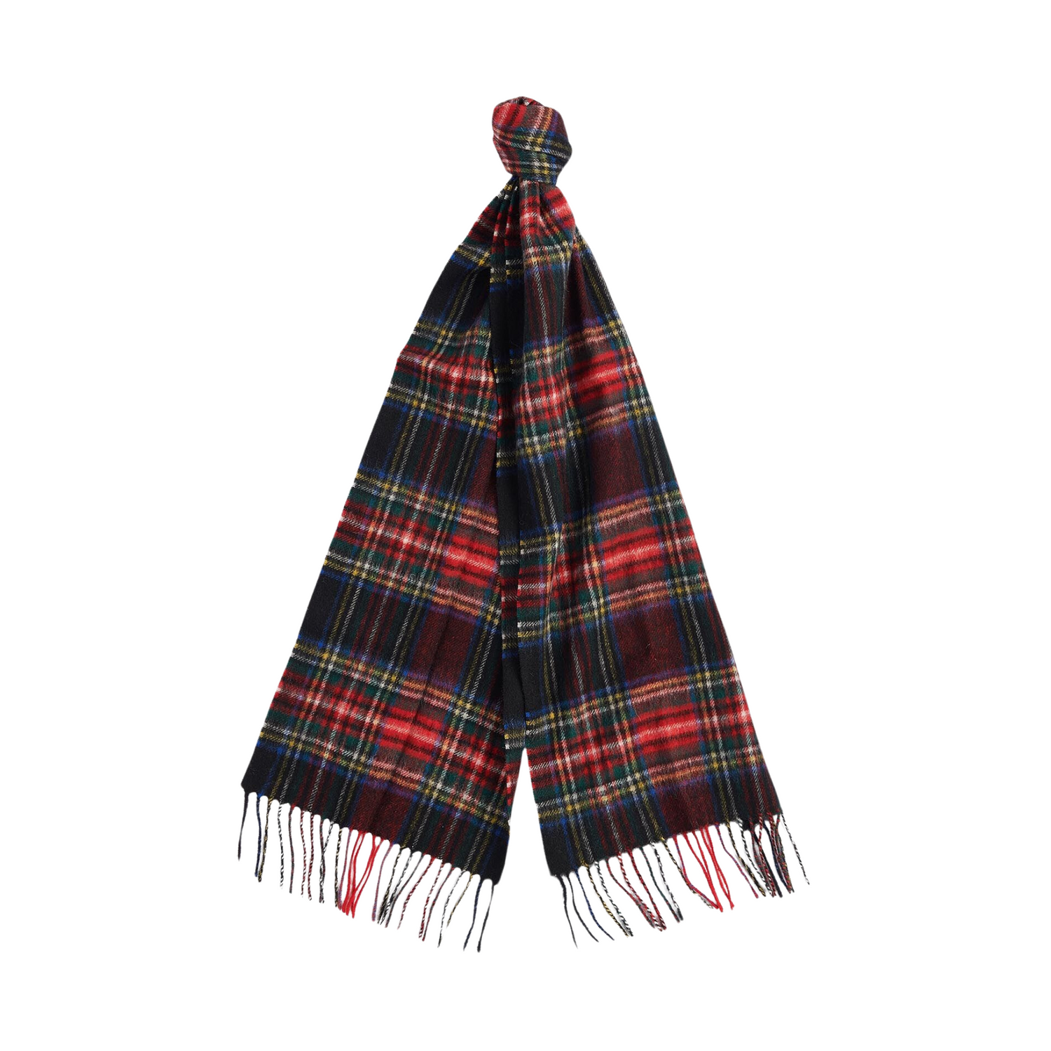 Barbour New Check Tartan Scarf Black Stewart