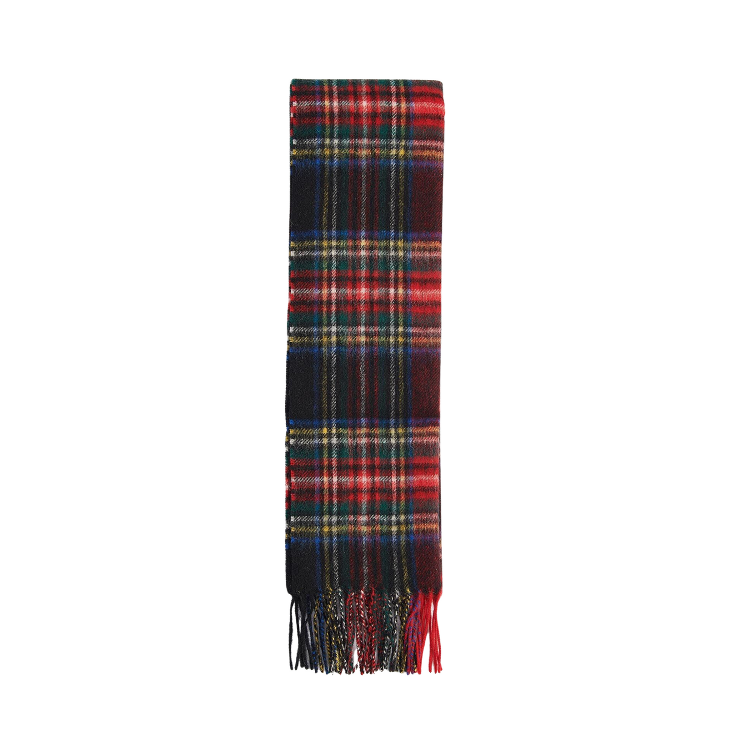 Barbour New Check Tartan Scarf Black Stewart