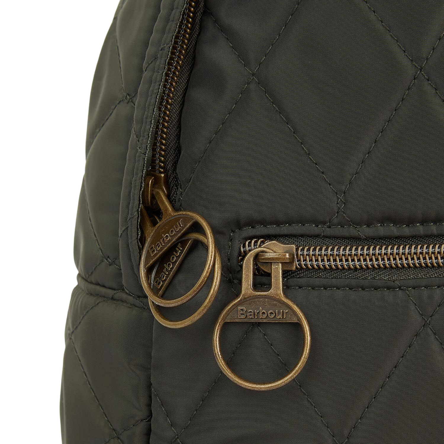 Quilted Backpack Olive Green