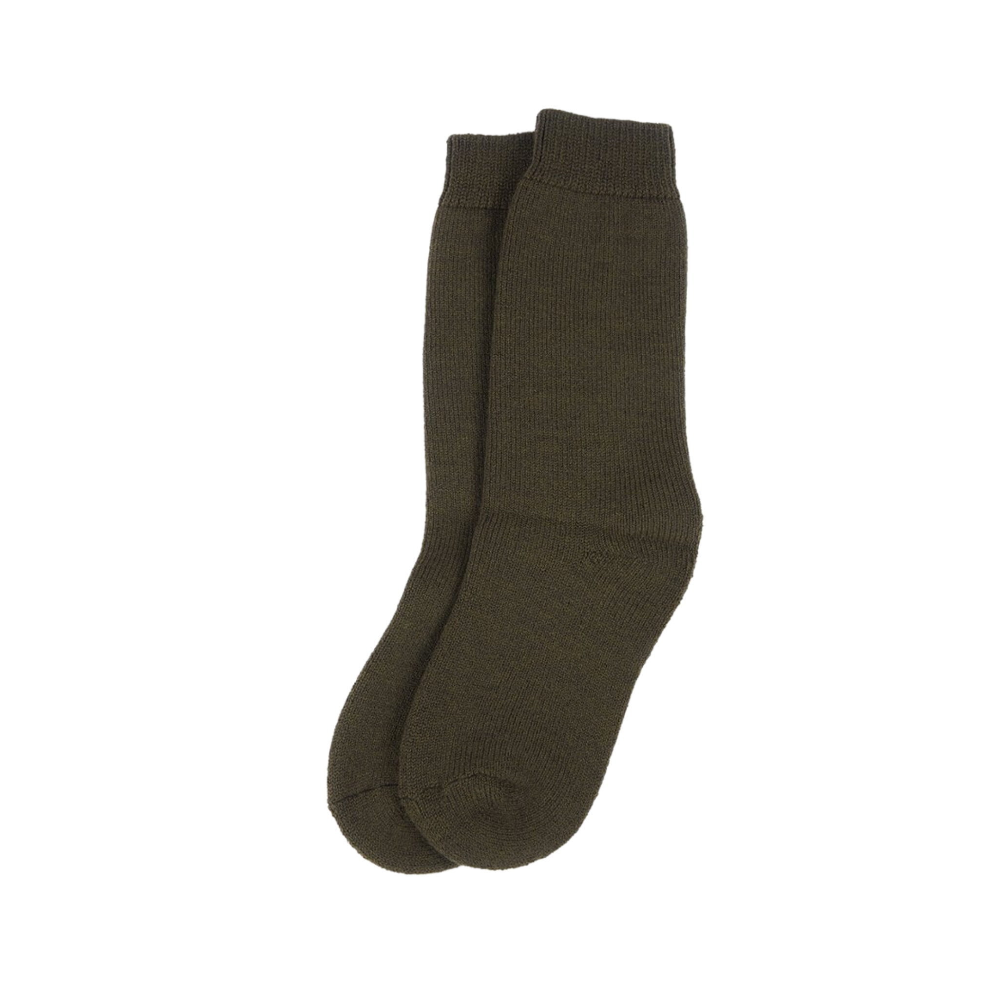 Barbour Wellington Calf Socks Olive Green