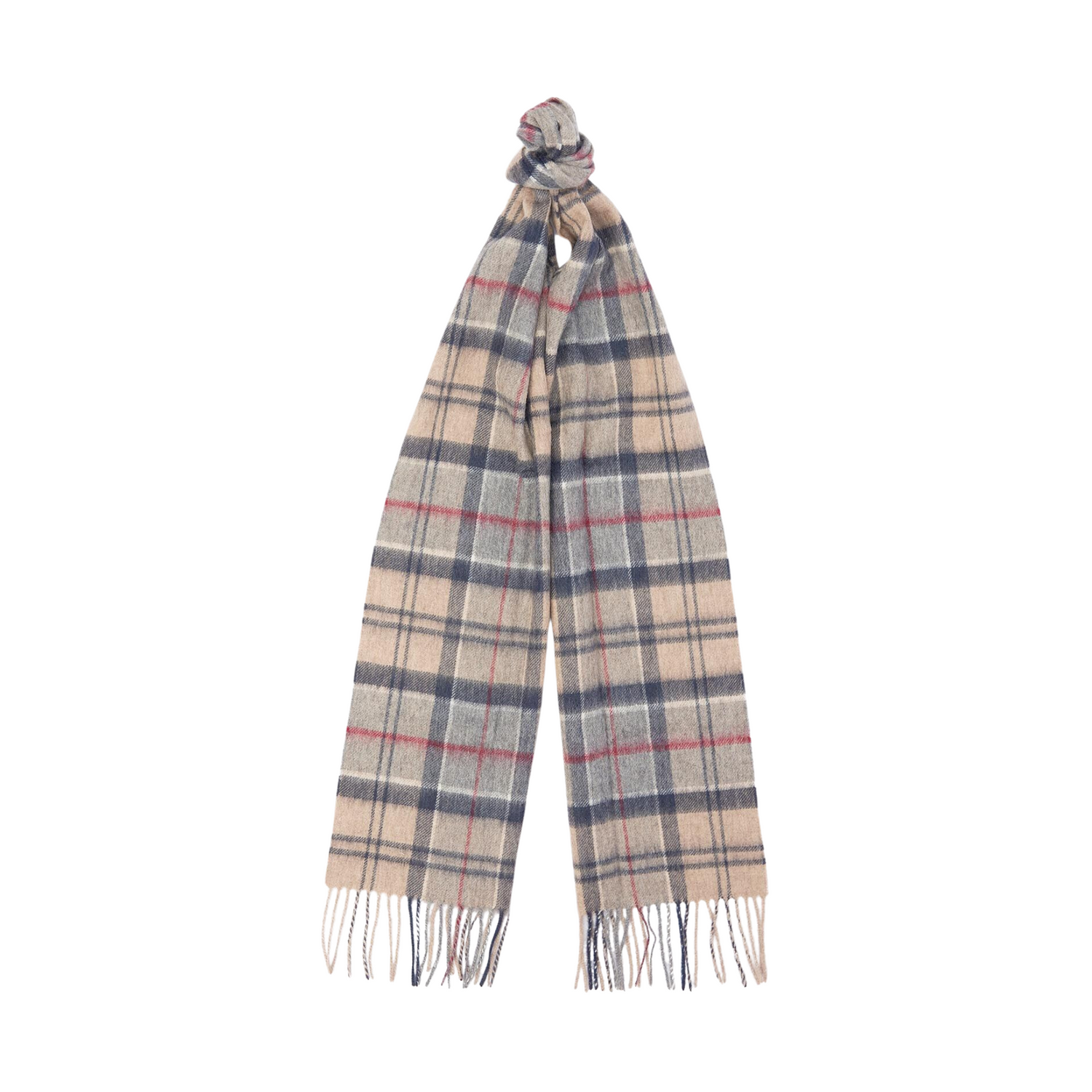 Barbour Wool Cashmere Dress Tartan Scarf