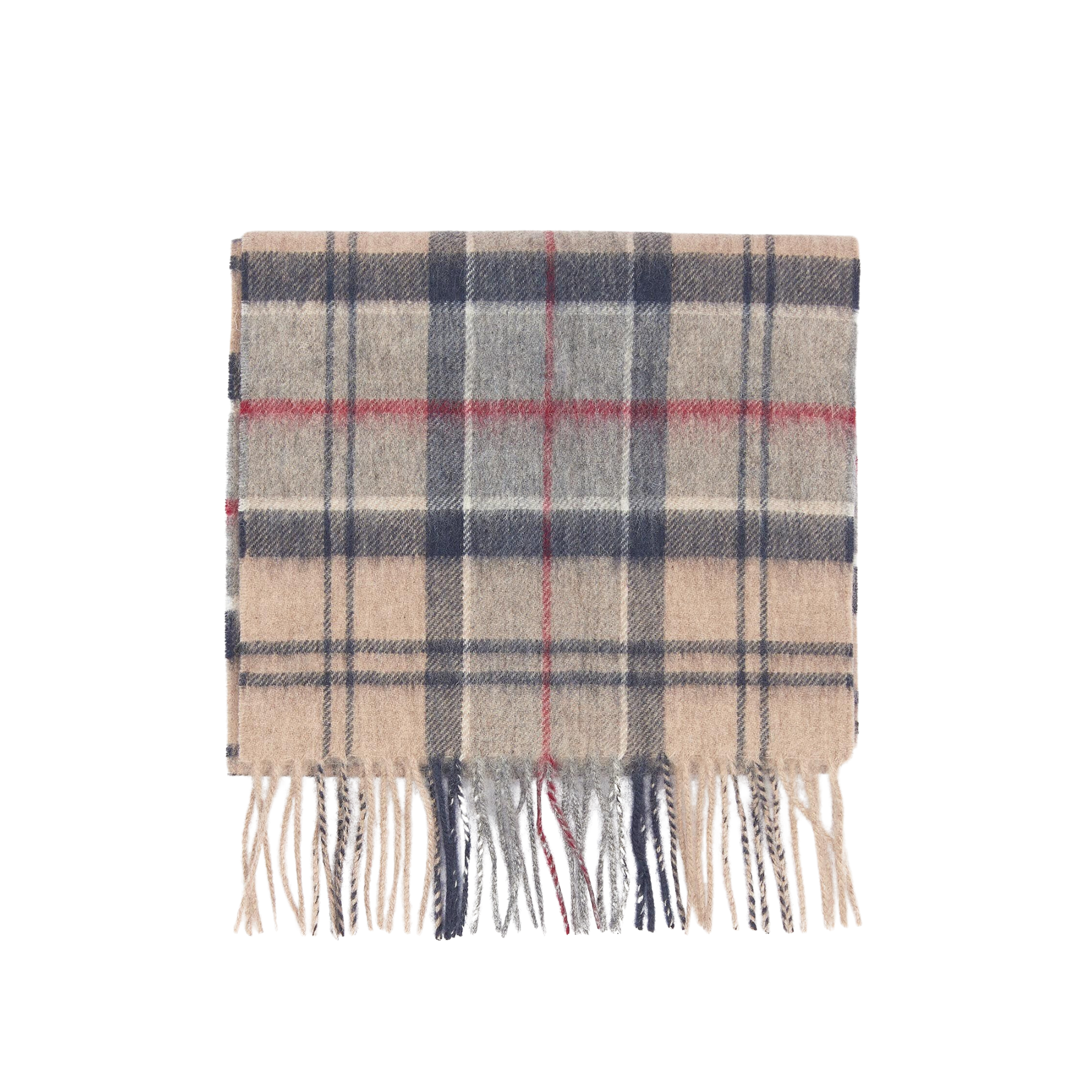 Barbour Wool Cashmere Dress Tartan Scarf