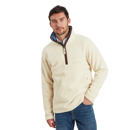 Berkeley Retro 1/4 Zip Fleece Ecru