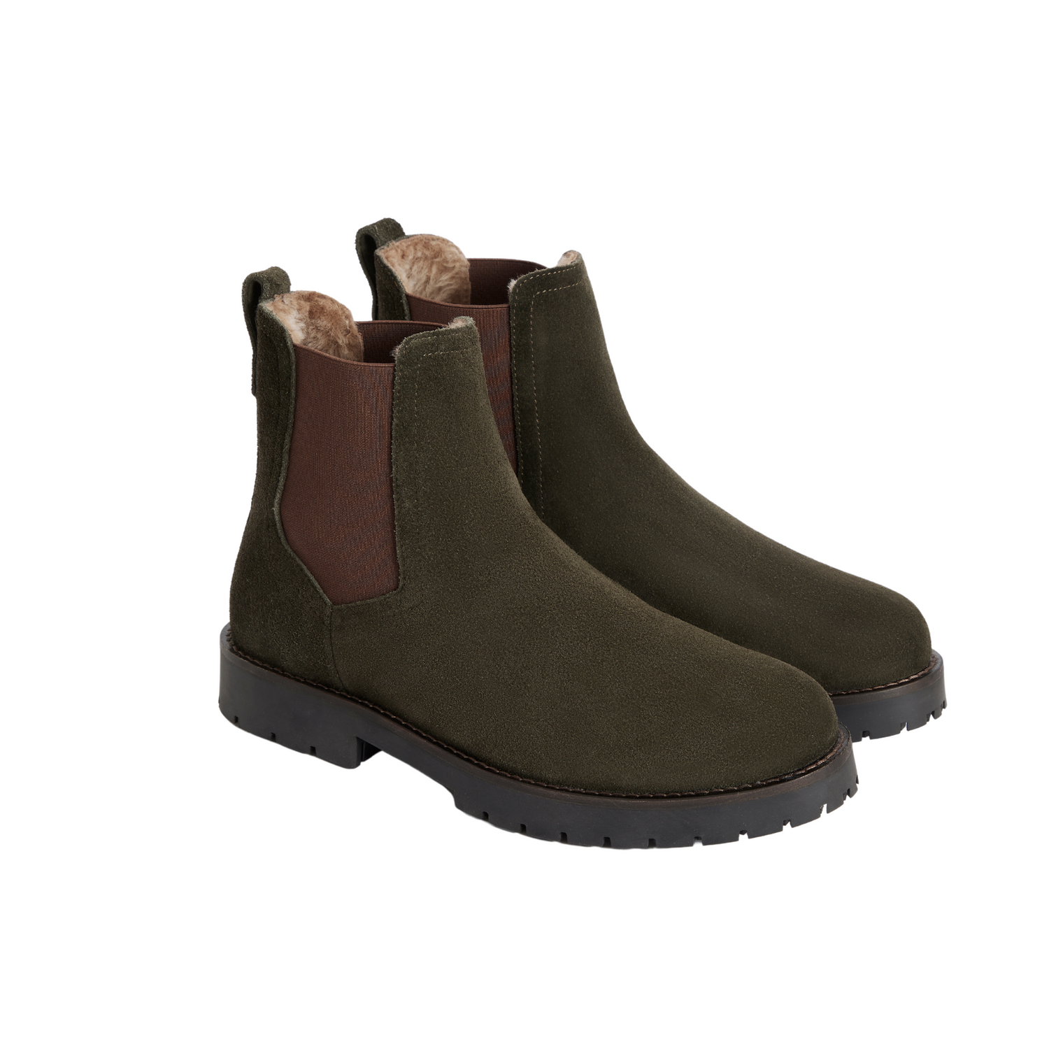 Boudica Moss Green Suede