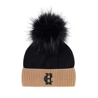 Chelsea Merino Bobble Hat Black