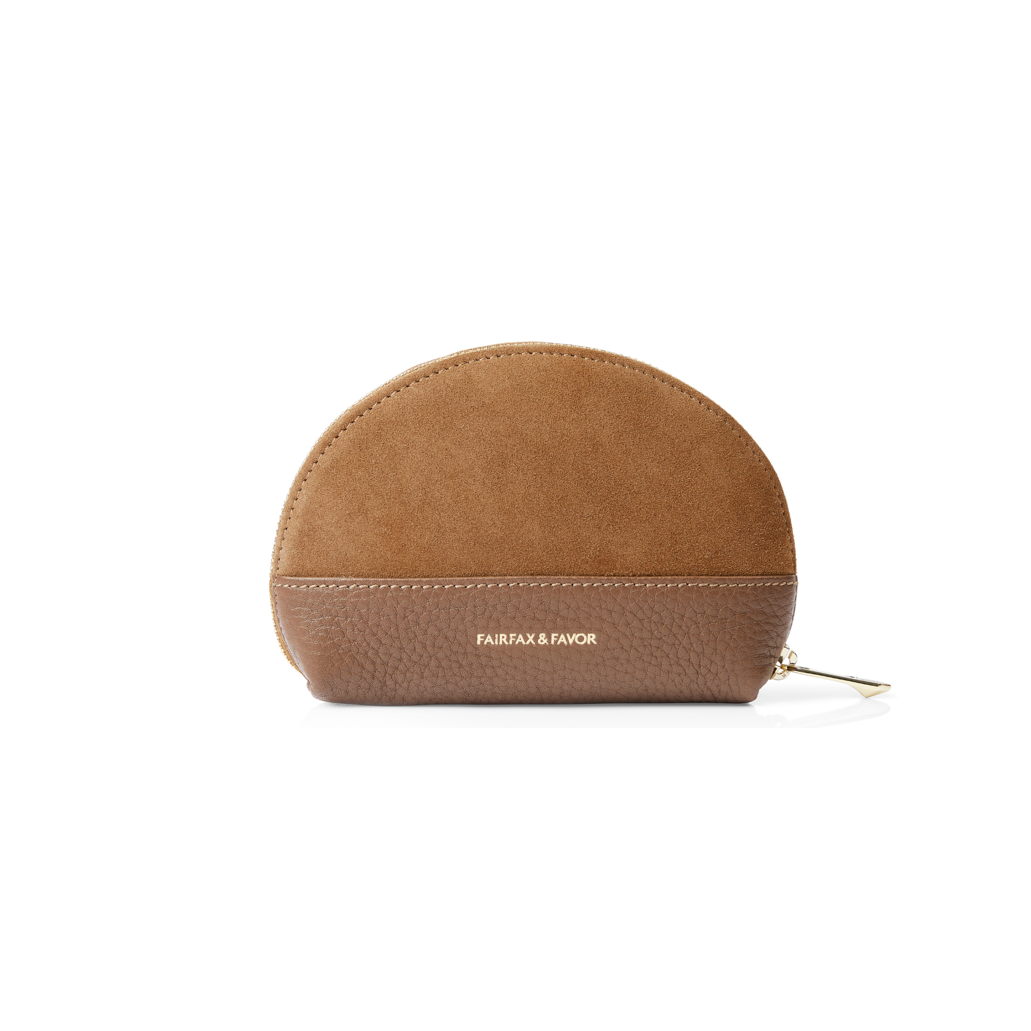 Chiltern Coin Purse Tan Suede