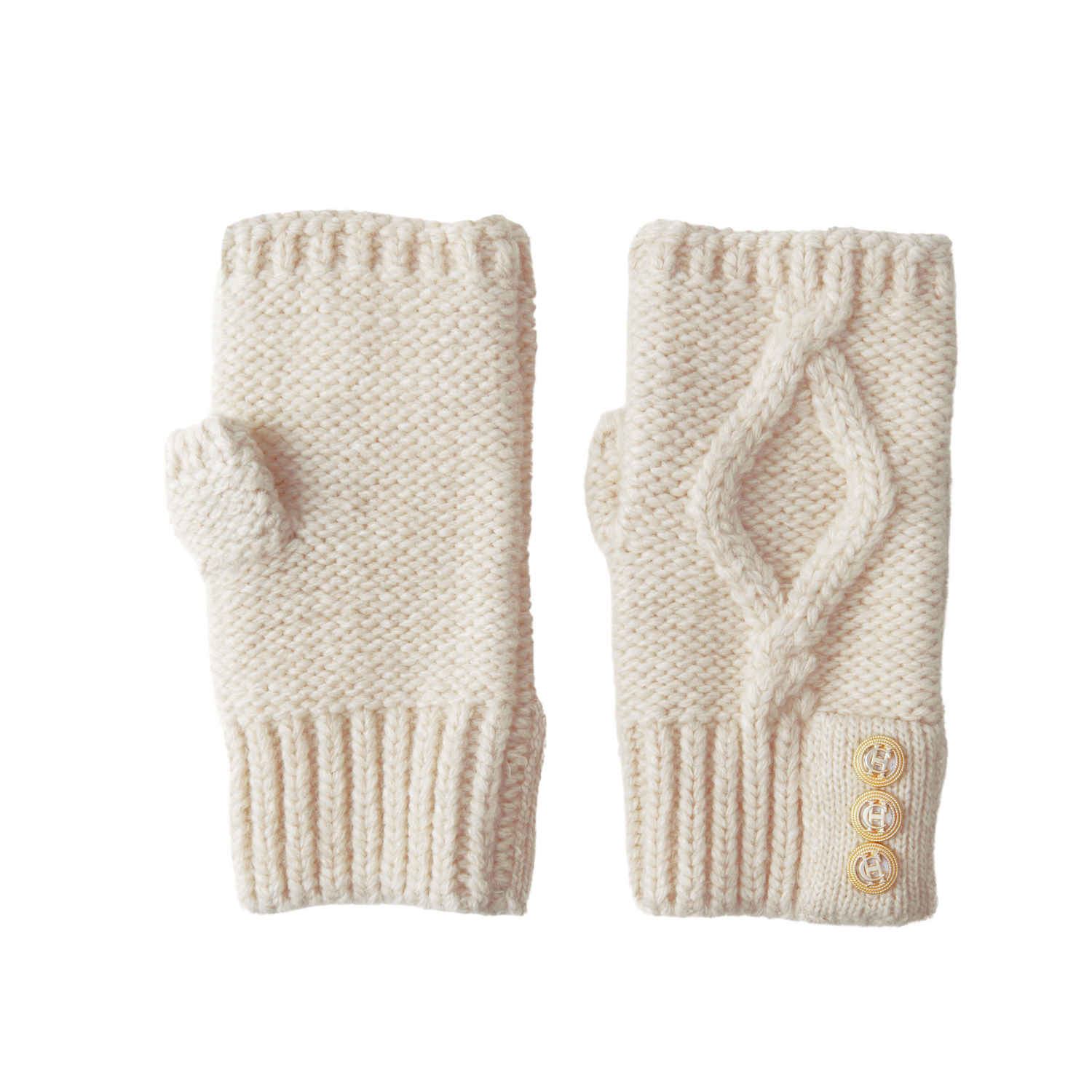 Cortina Fingerless Gloves Oatmeal