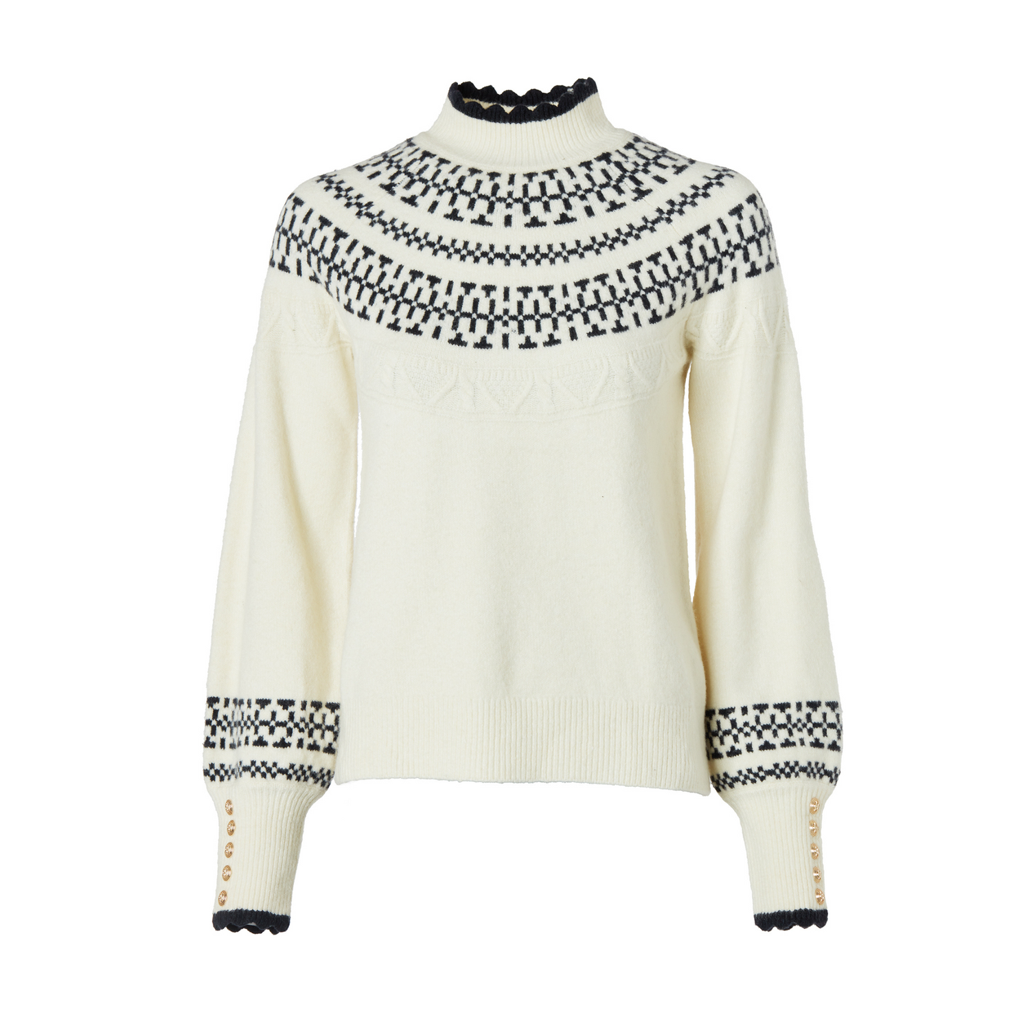 Elodie Roll Neck Knit Natural