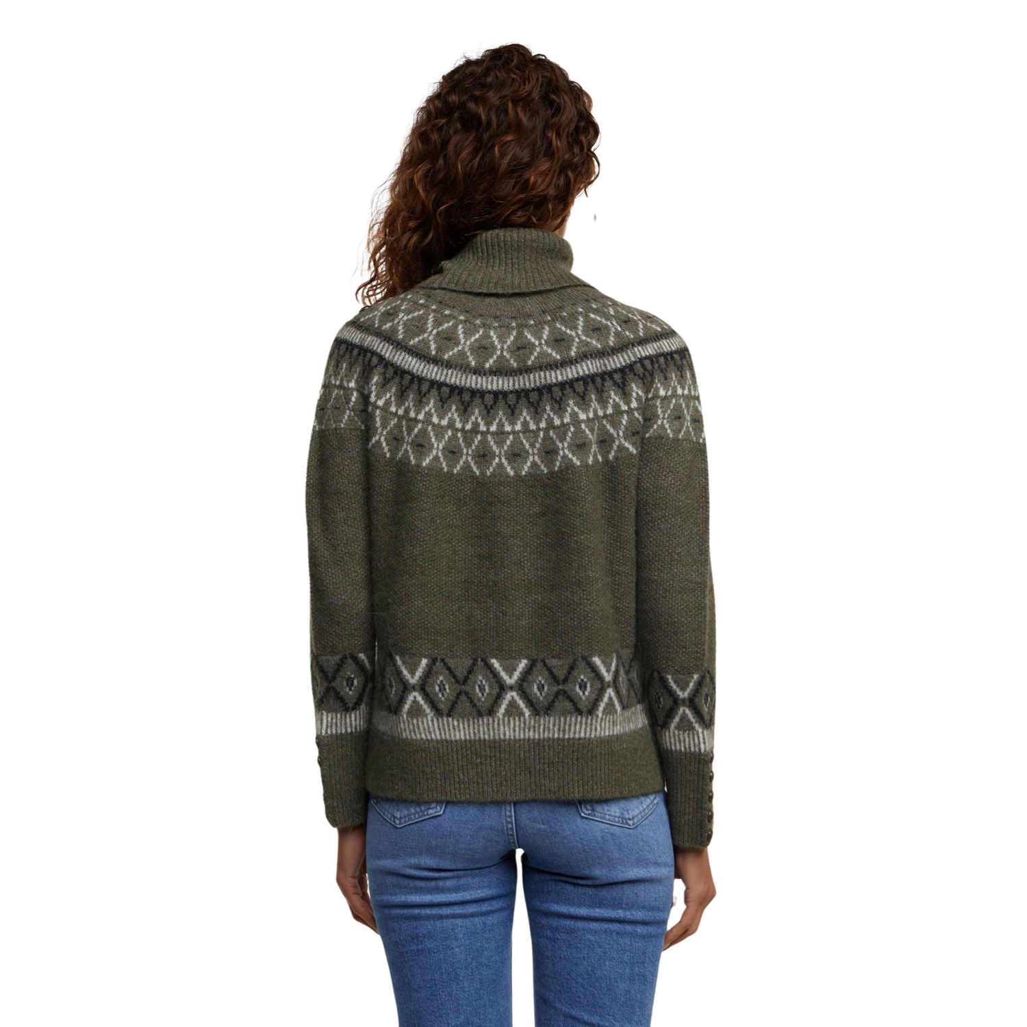 Fairisle Knit Khaki