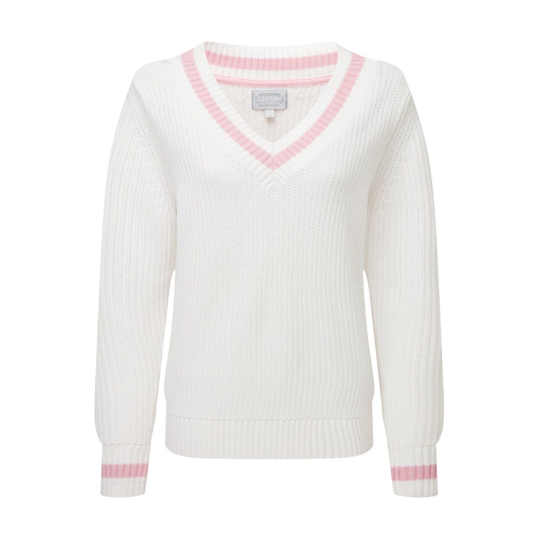 Hambledon Jumper Soft White/ Blush