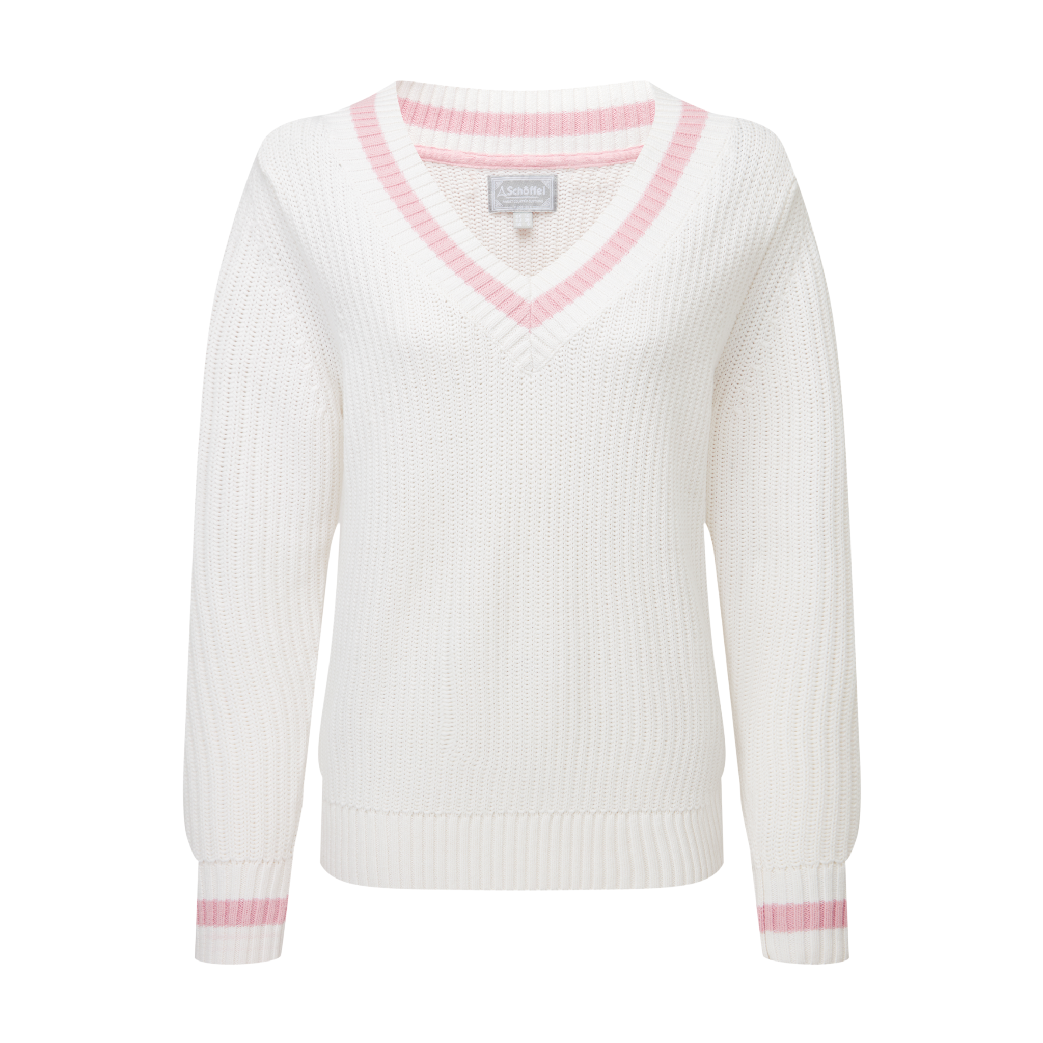 Hambledon Jumper Soft White/ Blush