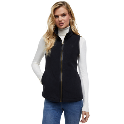 Country Fleece Gilet Black