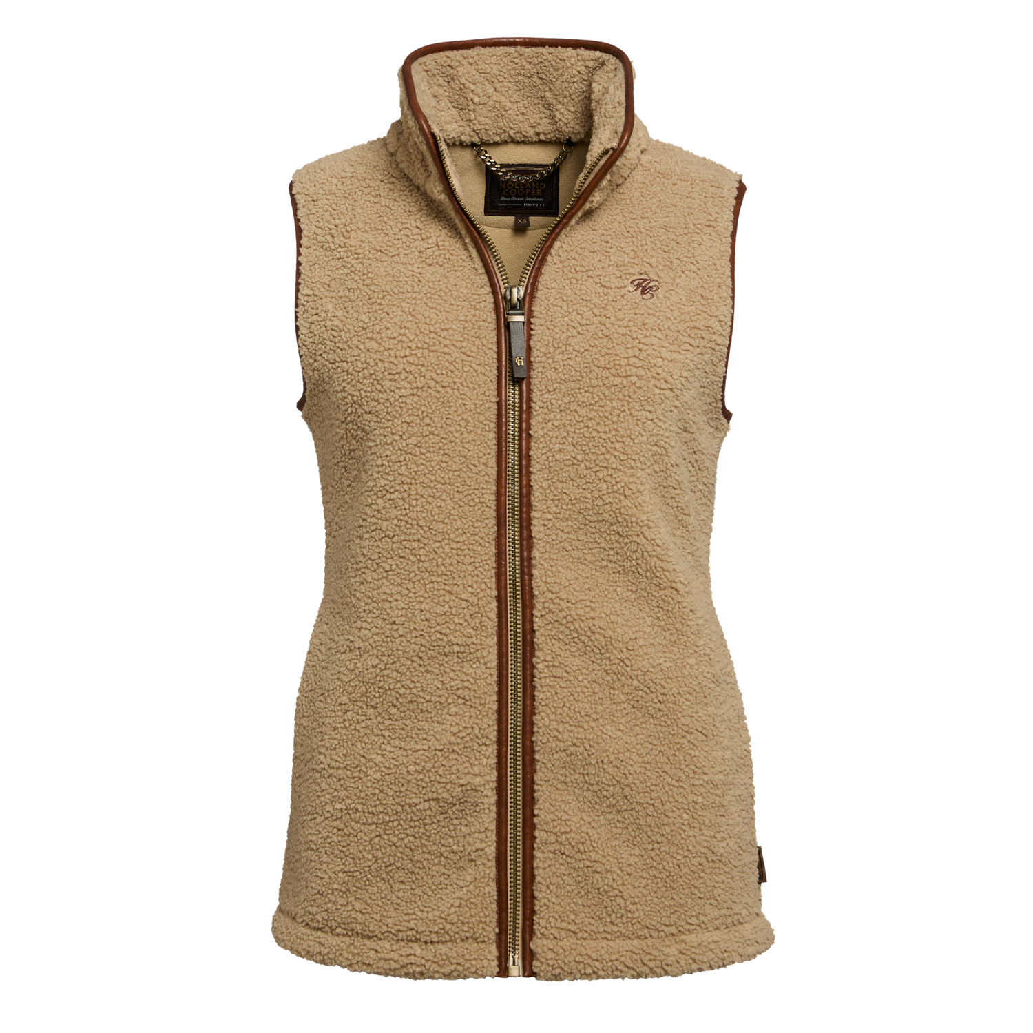 Country Fleece Gilet Natural Borg