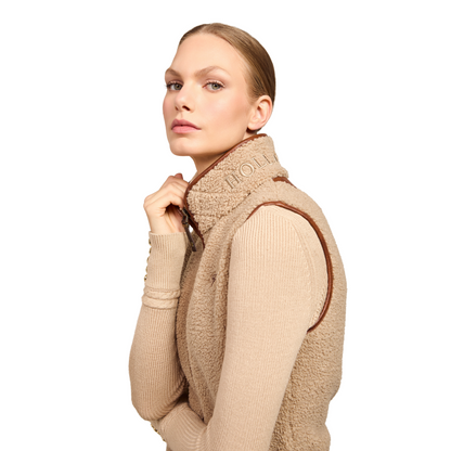 Country Fleece Gilet Natural Borg