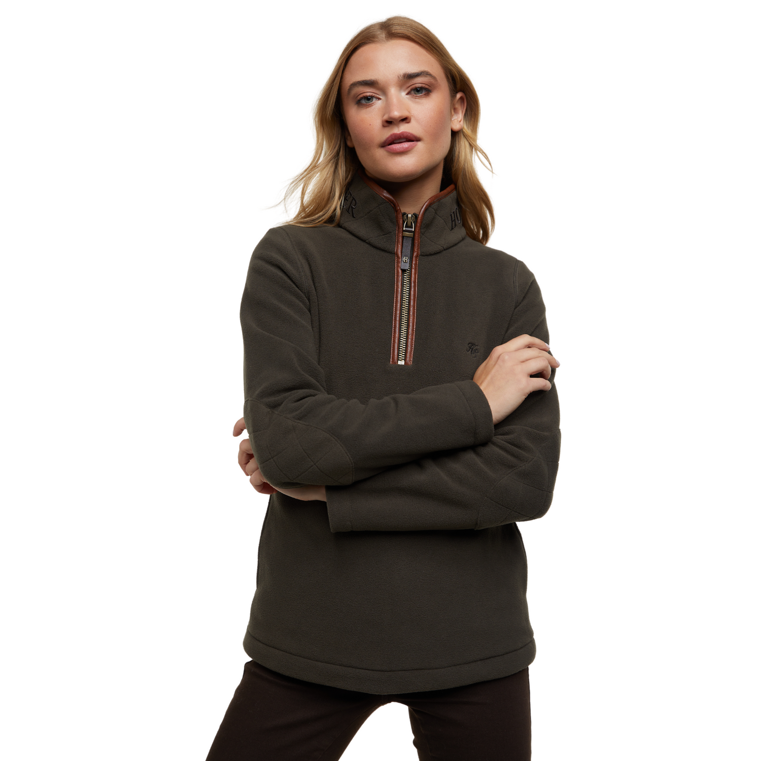 Country Fleece Half Zip Khaki