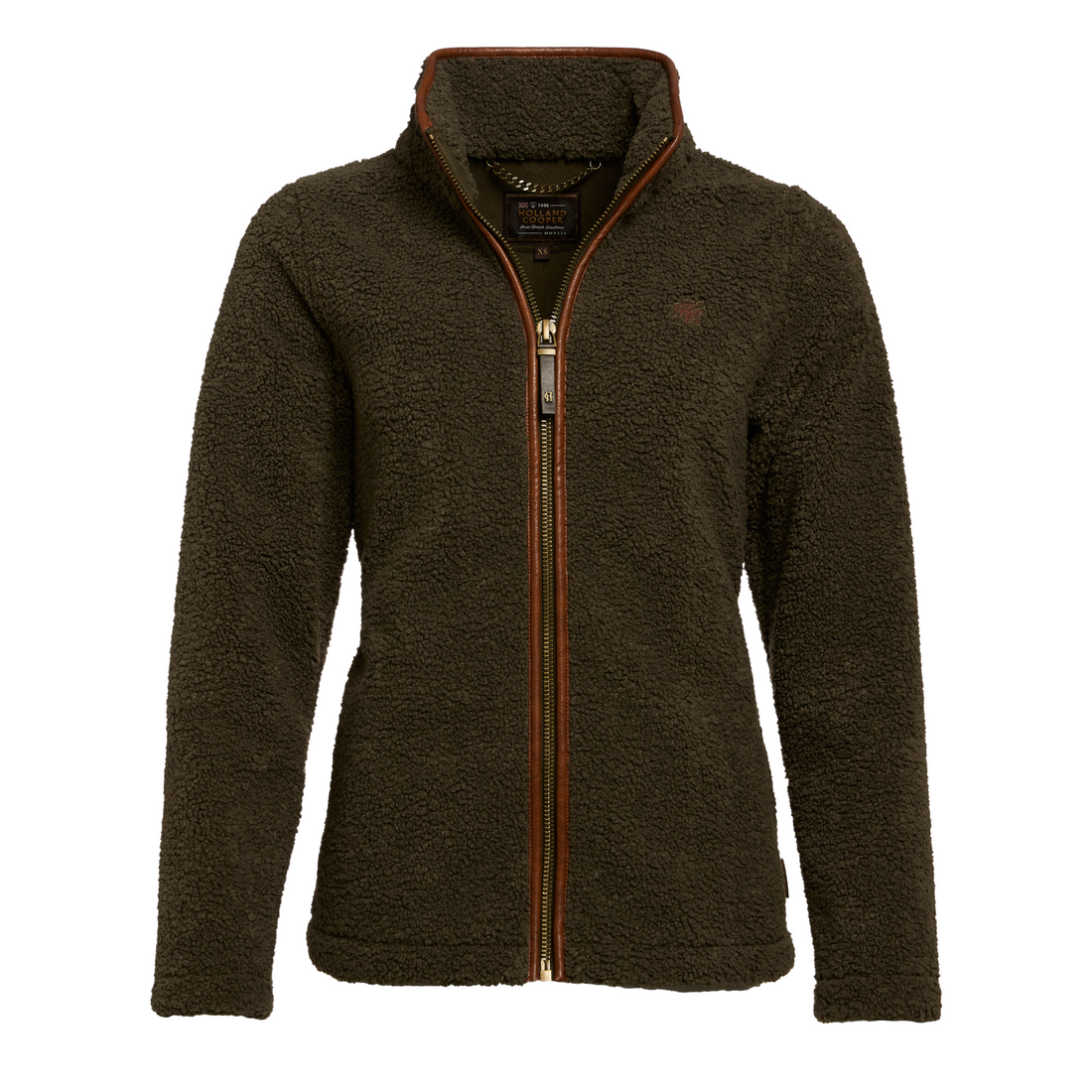 Country Fleece Jacket Khaki Borg