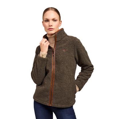 Country Fleece Jacket Khaki Borg