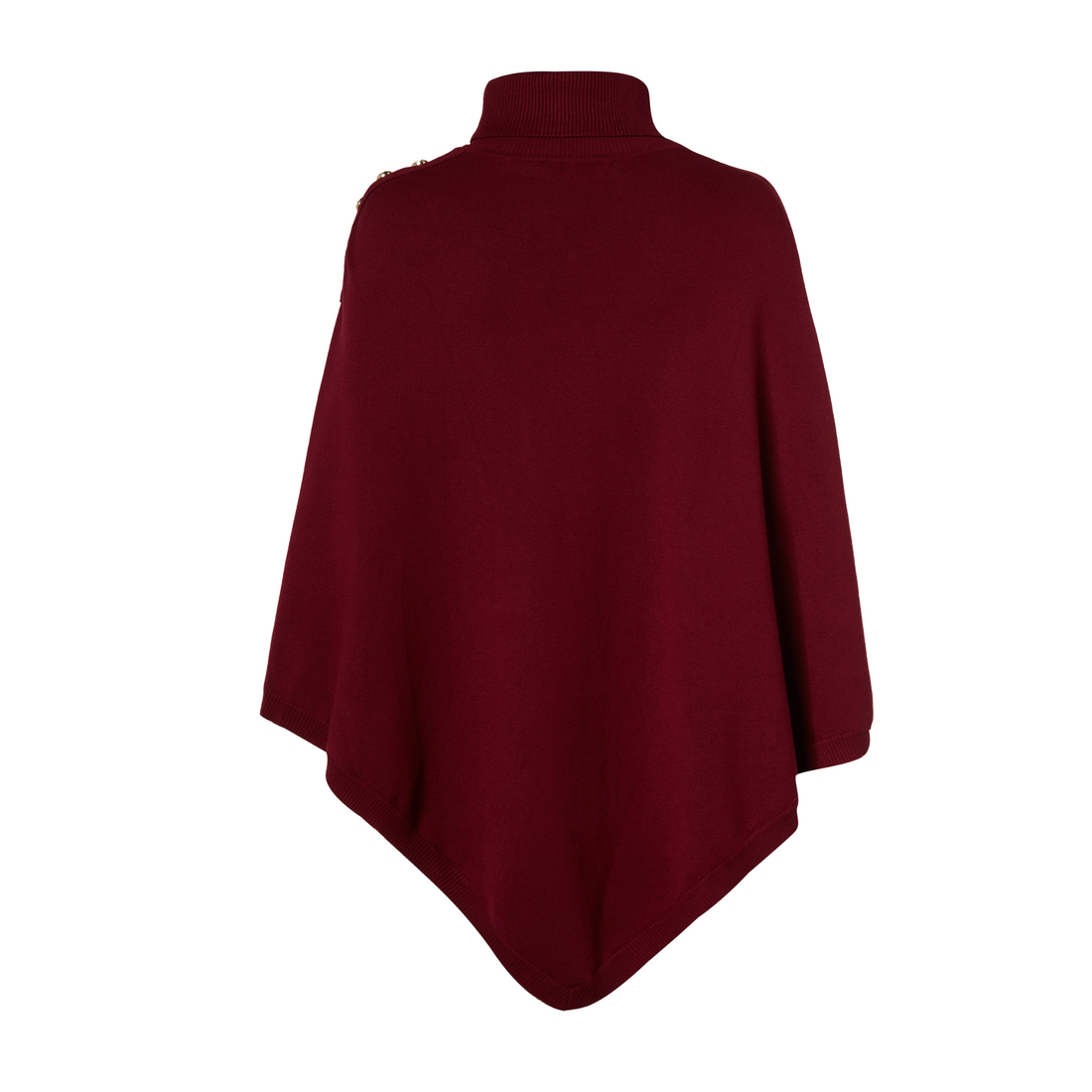 Roll Neck Cape Wine