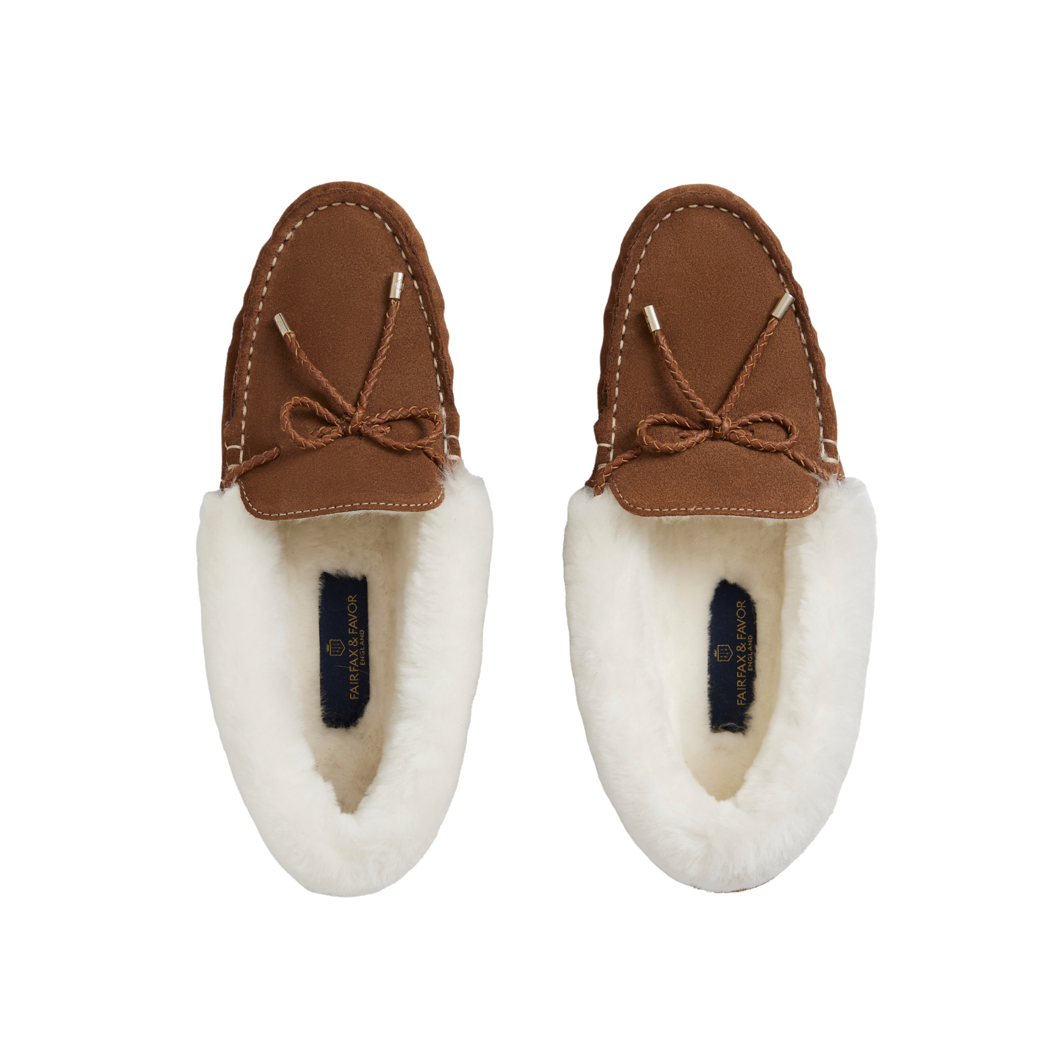 Henley Shearling Lined Slipper Tan Suede