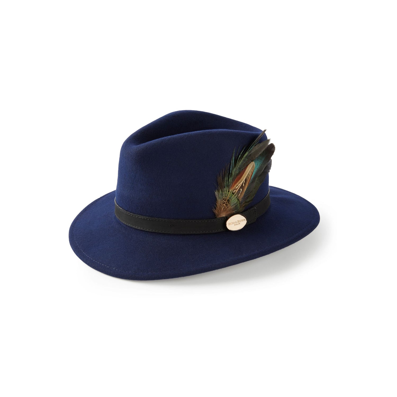 Suffolk Fedora In Navy (Midnight Feather)