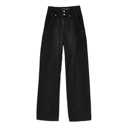 Tailored Wide Leg Jean Black