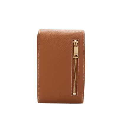 Knightsbridge Phone Pouch Tan Gold