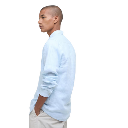 Linton Tailored Shirt Ocean Sky