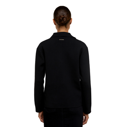 Maria Knitted Overshirt Black