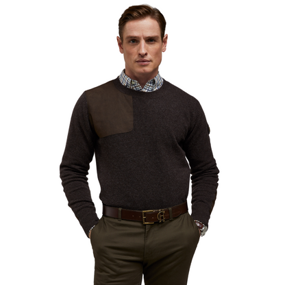 Country Crew Neck Knit Chocolate