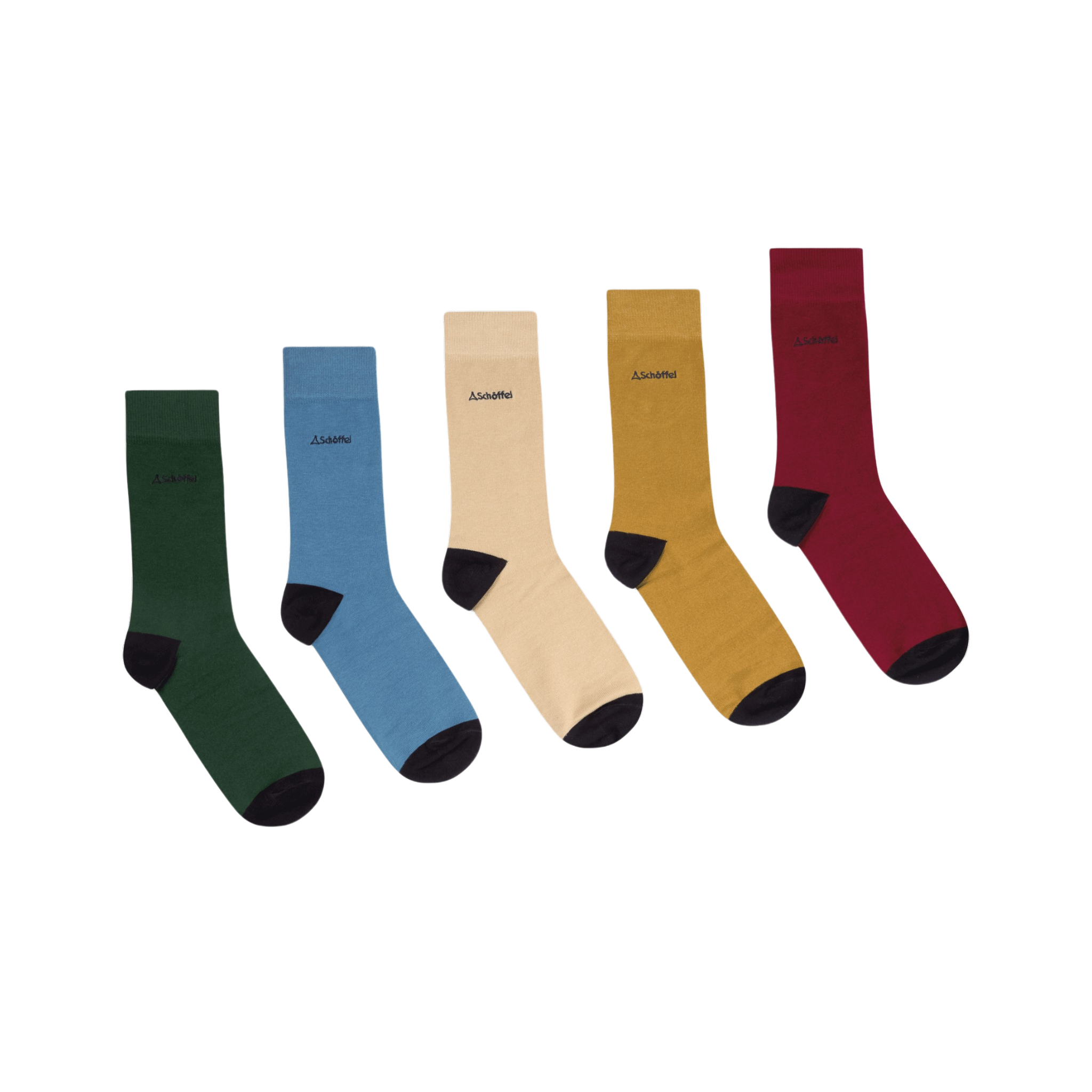 Bamboo Logo Sock Box (Box of 5) Men&