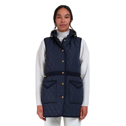 Millie Quilted Gilet Navy