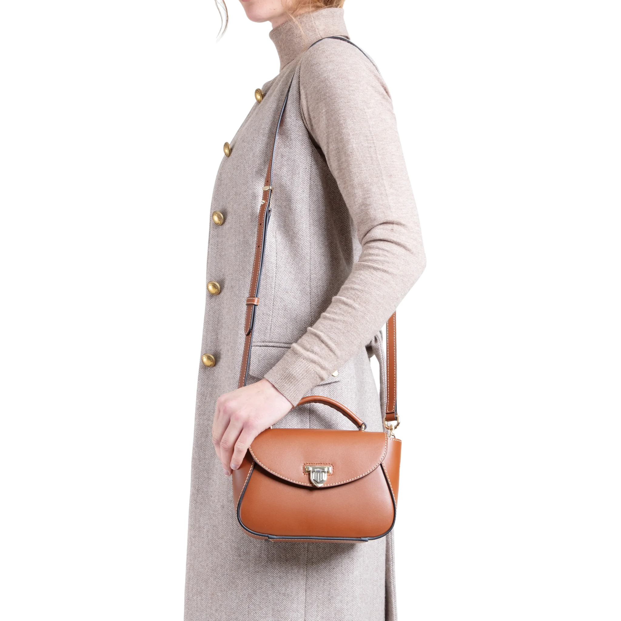 Mini Blenheim Handbag Tan Leather