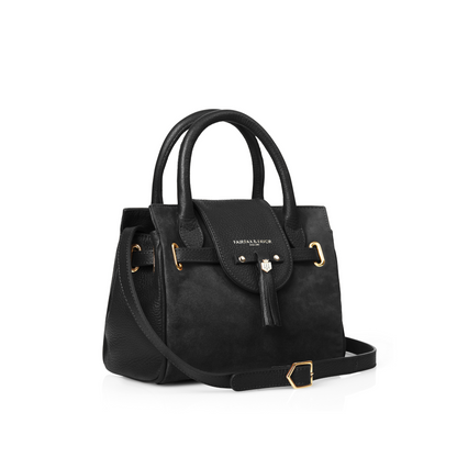 Mini Windsor Handbag Black Suede