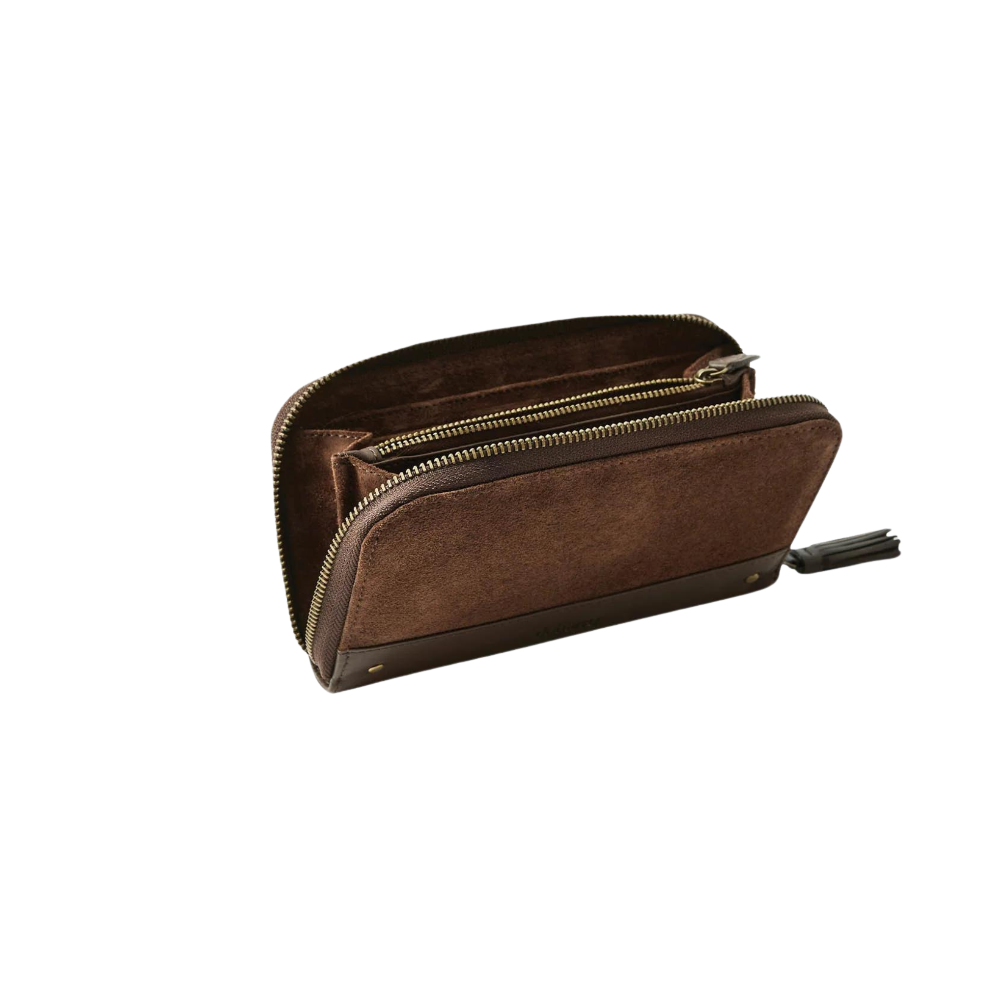 Northbrook Suede purse Cigar