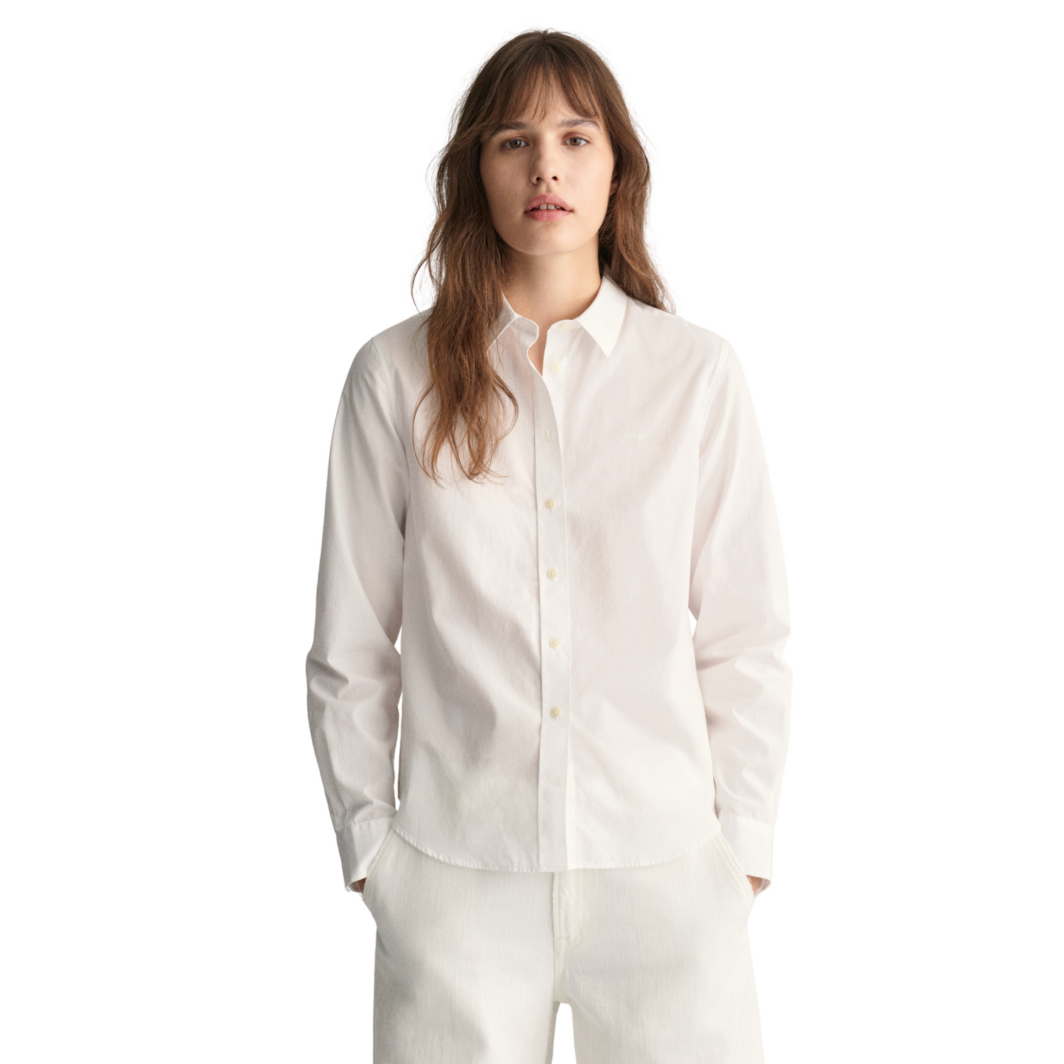 Reg Poplin Shirt White