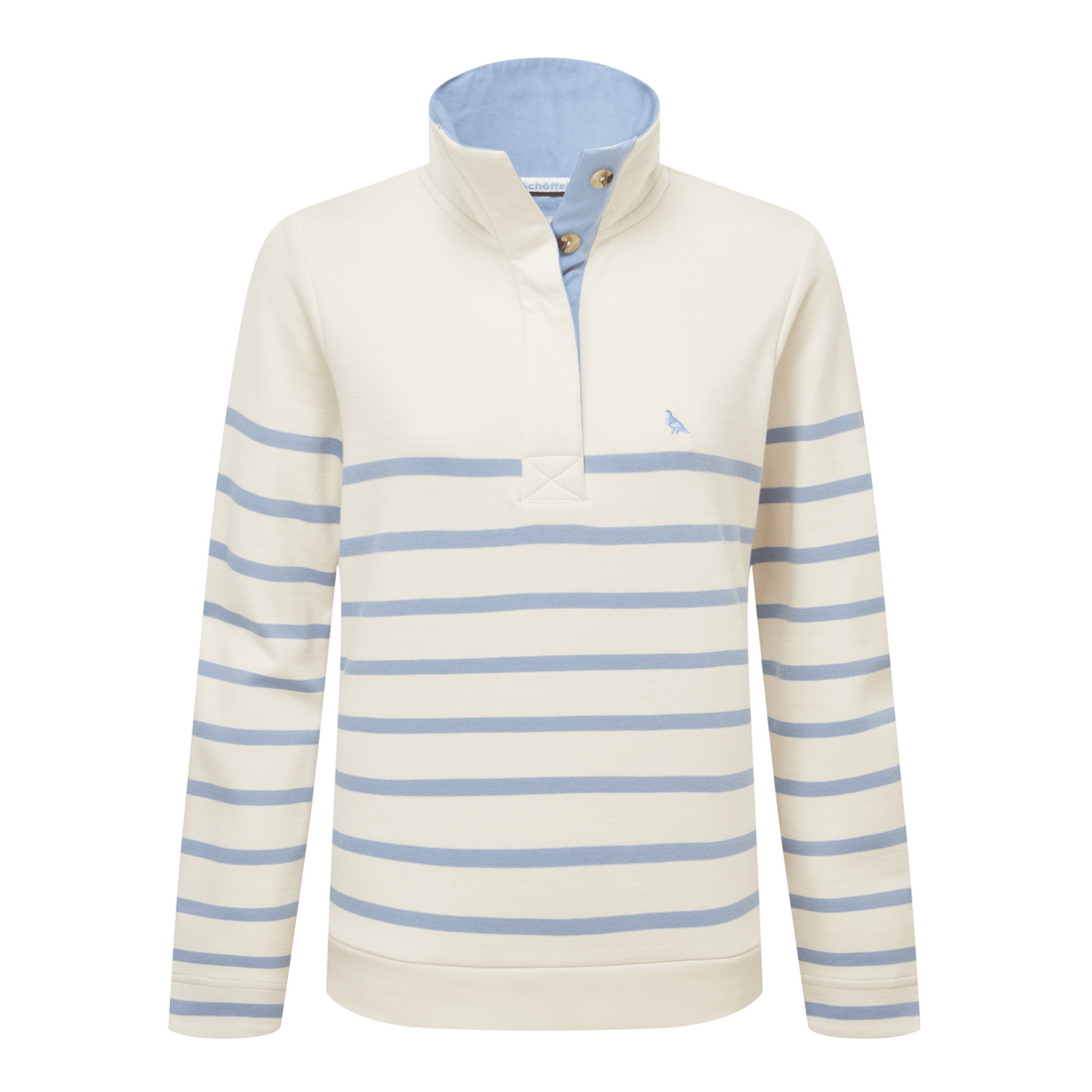 Sandown Sweatshirt Pale Stone Stripe