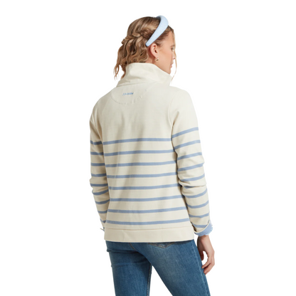 Sandown Sweatshirt Pale Stone Stripe