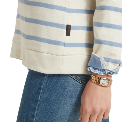 Sandown Sweatshirt Pale Stone Stripe