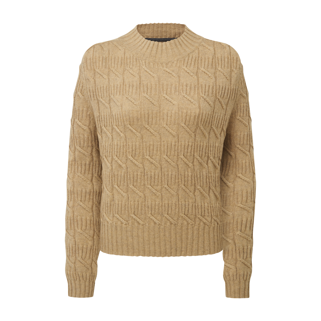 Sandsend Cable Jumper Warm Sand