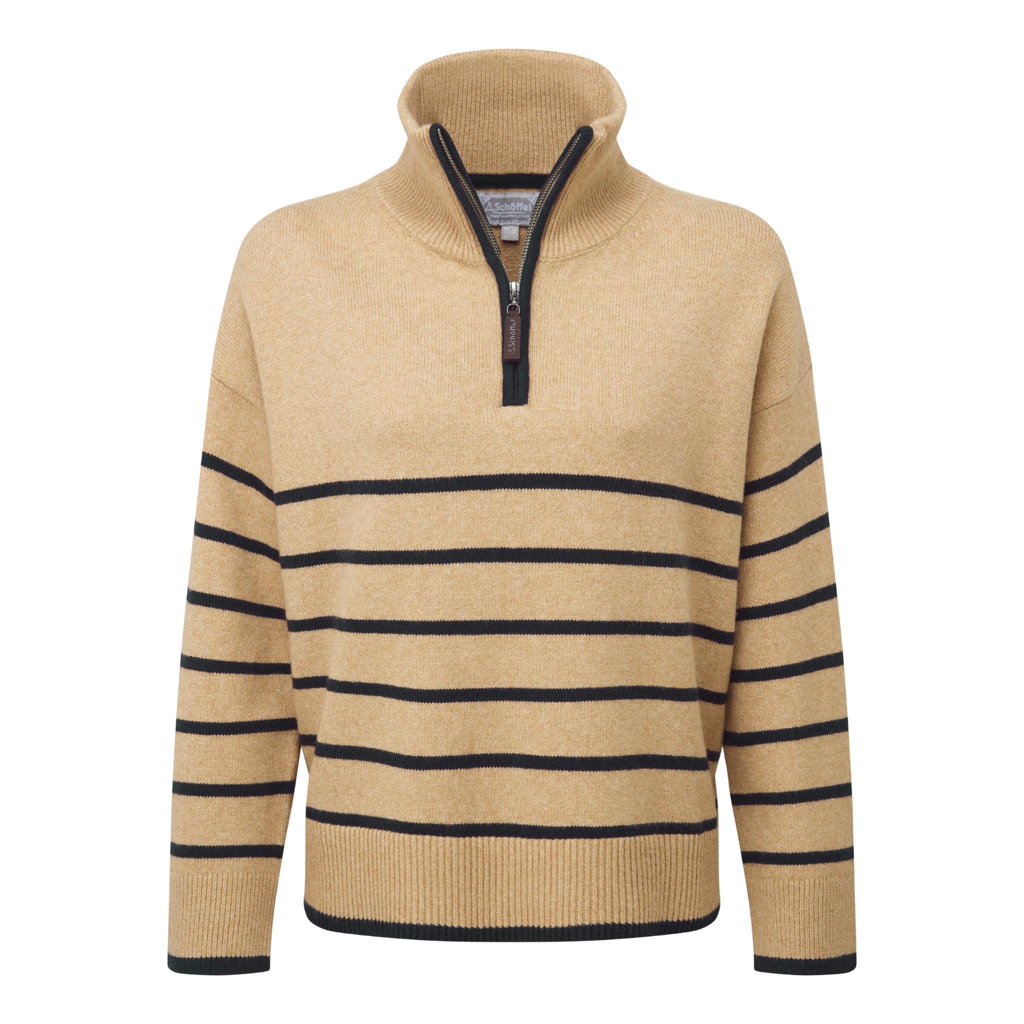 Sandsend 1/4 Zip Jumper Warm Sand