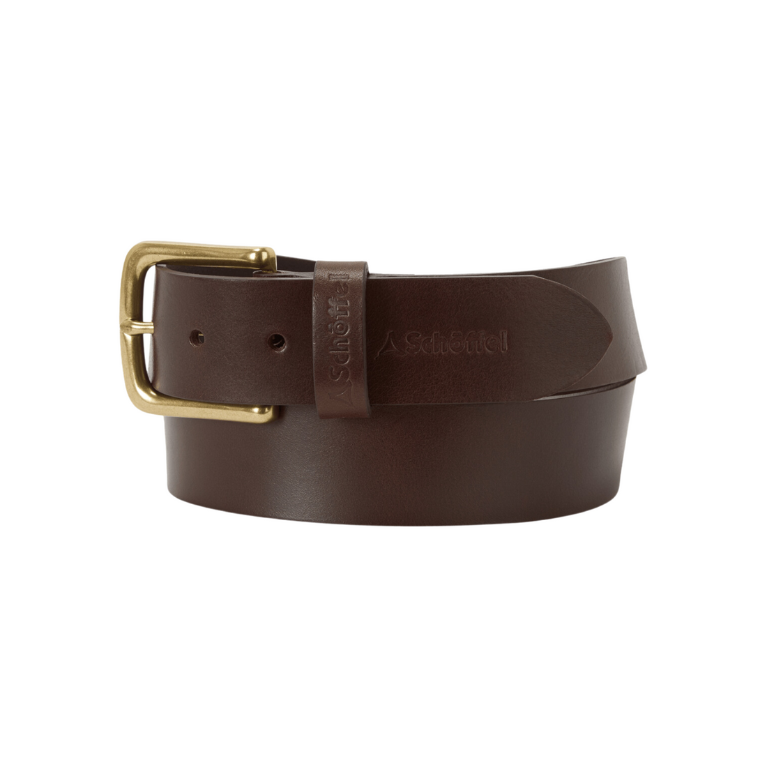 Castleton Leather Belt Dark Brown