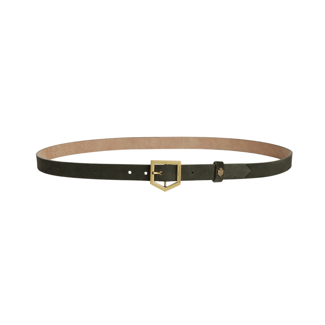 Sennowe Belt Moss Green Suede