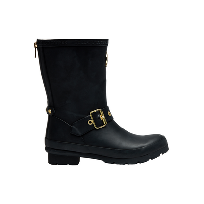 Sherpa Lined Chelsea Wellington Matte Black